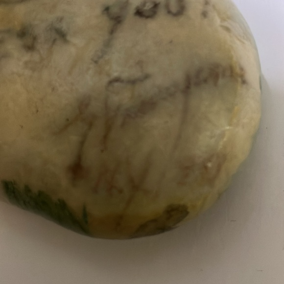 Hand Painted Rock Jesus Artist Signed “God Bless You” - Picture 3 of 8